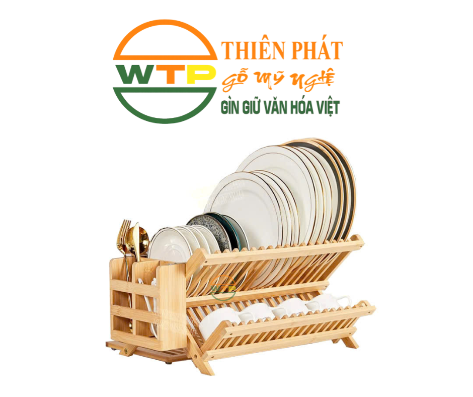 kệ chén gỗ